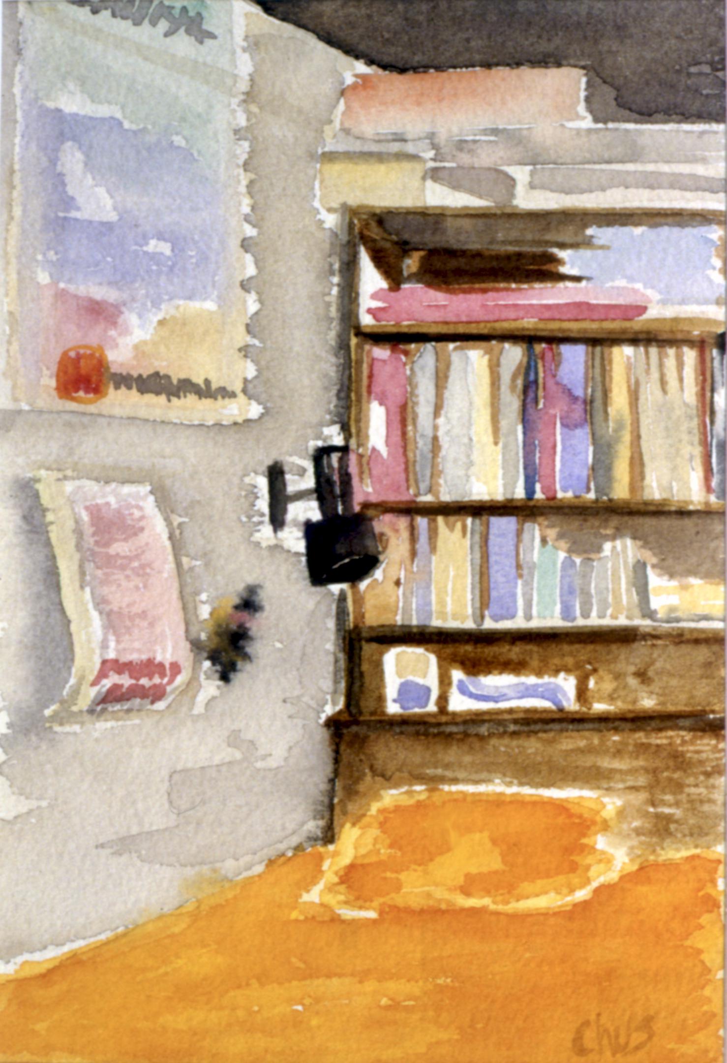 Ma chambre à Lausanne / My room in Lausanne, 1983 - (18 x 12'5 cm)