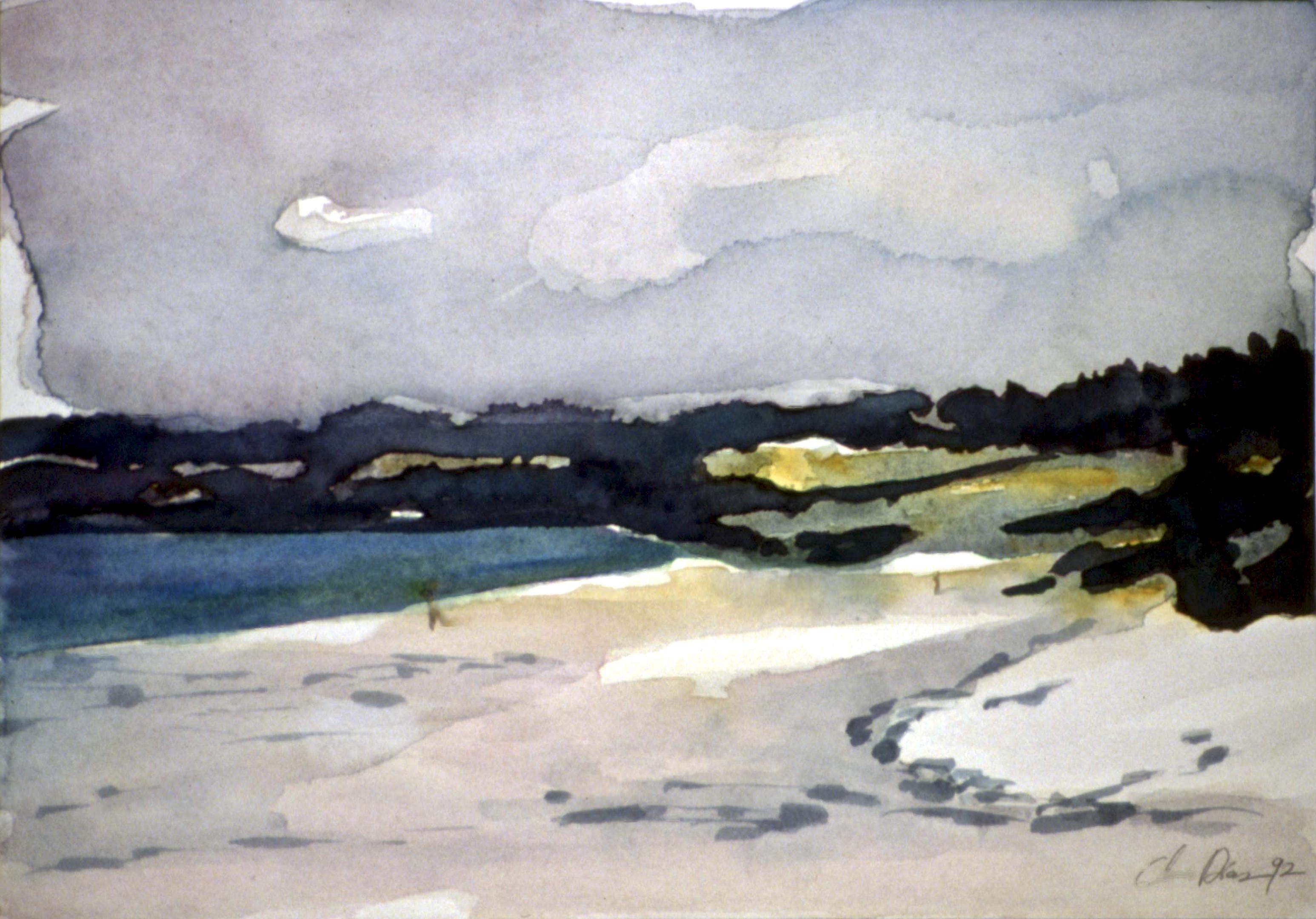 Carmel Beach, 1992 - (18 x26 cm)